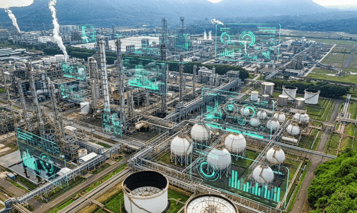 Gemelos digitales en la industria petrolera: optimización de activos en tiempo real